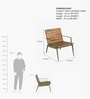 Chalet Outdoor Teak Wood Chair In Natural Finish