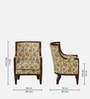 Chalvey Sheesham Wood 1 Seater Sofa In Walnut Finish
