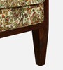 Chalvey Sheesham Wood 1 Seater Sofa In Walnut Finish