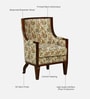 Chalvey Sheesham Wood 1 Seater Sofa In Walnut Finish