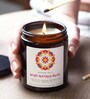 Chamomile Aroma White Wax Scented Candles With Ganesha Idol