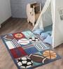 Multicolor Abstract Wool 3 ft x 5 ft Kids Carpet