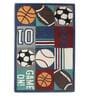 Multicolor Abstract Wool 3 ft x 5 ft Kids Carpet