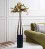 Blue And Silver Champagne Large Bottle Vase