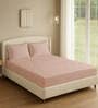 Pink 100% Satin Queen Double Bedsheet 300 TC with 2 Pillow Covers