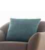 Champion Blue 100% Cotton Elegant 22X22 Inches Knitted Cushion Cover