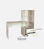 Champion Kids Study Table in White Colour