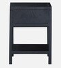 Chancey Metal Bedside Table In Dual Tone Finish With Drawer