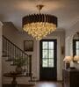  Chandelier Lighting Fixture, Ceiling Hanging Light for Dining Room Bedroom Living Room Entryway (500MM Diameter) (Chocolate Brown)