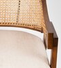 Ruby Natural Cane Arm Chair in Walnut Colour