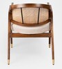 Ruby Natural Cane Arm Chair in Walnut Colour