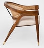 Ruby Natural Cane Arm Chair in Walnut Colour