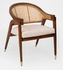 Ruby Natural Cane Arm Chair in Walnut Colour