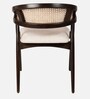 Emerald Natural Cane Arm Chair in Walnut Colour