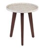Chantilly Solid Wood Nest of Tables in White & Pastel Finish (Set Of 2)