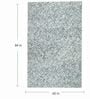 Charcoal & off White Abstract Wool 5 x 7 Feet Hand Tufted Carpet