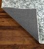 Charcoal & off White Abstract Wool 6 x 9 Feet Hand Tufted Carpet