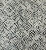 Charcoal & off White Abstract Wool 6 x 9 Feet Hand Tufted Carpet