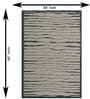 White Traditional Wool And Cotton 5 X 8 Ft Hand Tufted Carpet