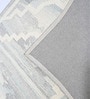 Grey Geometric Wool And Cotton 5 X 8 Ft Hand Tufted Carpet