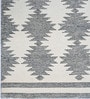 Cream Geometric Wool And Cotton 5 X 8 Ft Hand Tufted Carpet