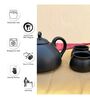 Charcoal Black Ceramic  Tea Pot With Cup
