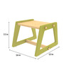 Charcoal Chikku Kids Stool in Green Colour