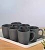 Charcoal Classic Coffee Mug 300 ml (6 Pc)Rice Husk Biocomposite