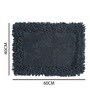 Charcoal Cotton 16X24 Inches Anti-Skid Bath Mat