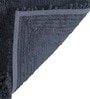 Charcoal Cotton 16X24 Inches Anti-Skid Bath Mat