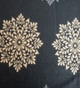 Charcoal Floral 400 TC Cotton Queen Bedsheet with 2 Pillow covers Luxury Series Collection