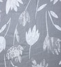 Charcoal Floral 400 TC Cotton Super King Bedsheet with 2 Pillow Covers Luxury Series Collection