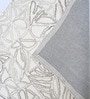 Grey Geometric Wool And Cotton 5 X 8 Ft Hand Tufted Carpet