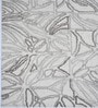 Grey Geometric Wool And Cotton 5 X 8 Ft Hand Tufted Carpet