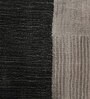 Charcoal Gray Viscose Abstract Hand Woven Carpet