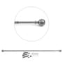 Charcoal Grey Iron Curtain Rod (52-144 Inches) With Bracket