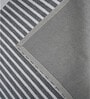 Grey Geometric Wool And Cotton 5 X 8 Ft Hand Tufted Carpet
