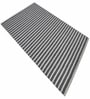 Grey Geometric Wool And Cotton 5 X 8 Ft Hand Tufted Carpet