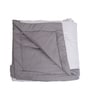 Charcoal Grey Polycotton Solid 350 GSM Double Bed Reversible Quilted Comforter