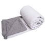 Charcoal Grey Polycotton Solid 350 GSM Single Bed Reversible Quilted Comforter