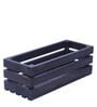 Charcoal Pine Wood Crate Planter Stand