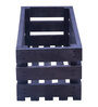 Charcoal Pine Wood Crate Planter Stand