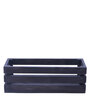Charcoal Pine Wood Crate Planter Stand
