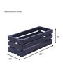 Charcoal Pine Wood Crate Planter Stand
