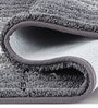 Charcoal Polyester 24X16 Inches Anti-Skid  Bath Mat