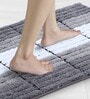 Charcoal Polyester 32X20 Inches Anti-Skid  Bath Mat