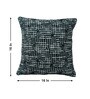 Charcoal Polyester Geometric 16x16 inches Cushion Cover