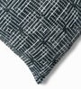 Charcoal Polyester Geometric 18x18 inches Cushion Covers Set of 2