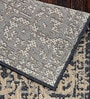 Dark Grey Persian Polypropylene 5 ft x 7 ft Machine Made Carpet