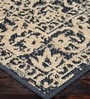Dark Grey Persian Polypropylene 6 ft x 9 ft Machine Made Carpet